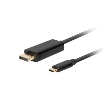 Lanberg USB-C to DisplayPort Cable, 1.8 m 4K/60Hz, Black