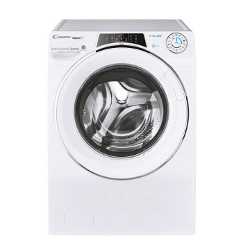 Candy Washing Machine with Dryer ROW4964DWMCE/1-S Energy efficiency class A Front loading Washing capacity 9 kg 1400 RPM Depth 58 cm Width 60 cm Display TFT Drying system Drying capacity 6 kg Steam function Wi-Fi White