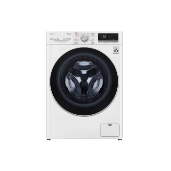 LG | F4WV512S1E | Washing Machine | Energy efficiency class B | Front loading | Washing capacity 12 kg | 1400 RPM | Depth 61.5 cm | Width 60 cm | Display | LED | Drying capacity  kg | Steam function | Direct drive | White