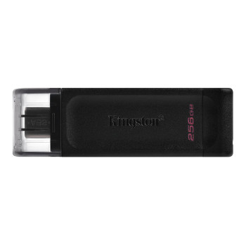 Kingston USB Flash Drive DataTraveler 70 256 GB USB 3.2 Gen 1 Type-C Black