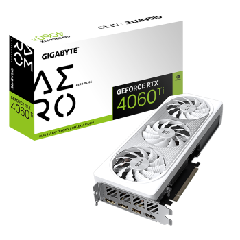 Gigabyte GV-N406TAERO OC-8GD 1.0 NVIDIA, 8 GB, GeForce RTX 4060 Ti, GDDR6, PCI-E 4.0, HDMI ports quantity 2, Memory clock speed 18000 MHz