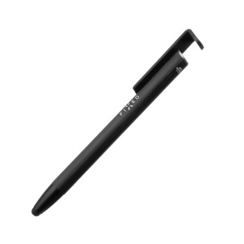 Fixed Pen With Stylus and Stand 3 in 1  Pencil Black Stylus for capacitive displays; Stand for phones and tablets
