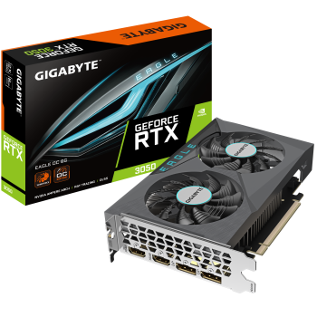Gigabyte | GV-N3050EAGLE OC-6GD | NVIDIA | 6 GB | GeForce RTX 3050 | GDDR6 | HDMI ports quantity 2 | PCI-E 4.0