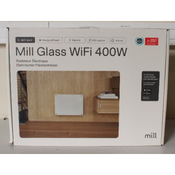 SALE OUT. Mill Heater | GL400WIFI3 WiFi Gen3 | Panel Heater | 400 W | Suitable for rooms up to 4-6 m² | White | DAMAGED PACKAGING, UNPACKED, USED, SCRATCHES BACK AND FRONT | IPX4 | Mill Heater | GL400WIFI3 WiFi Gen3 | Panel Heater | 400 W | Suitable for r