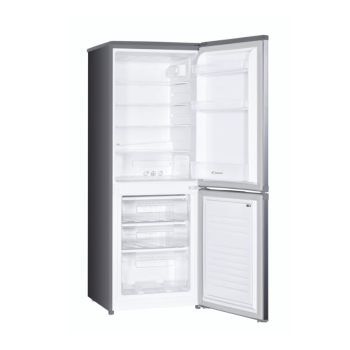 Candy | Refrigerator | CHCS 514EX | Energy efficiency class E | Free standing | Combi | Height 151 cm | Fridge net capacity 138 L | Freezer net capacity 69 L | 40 dB | Stainless steel