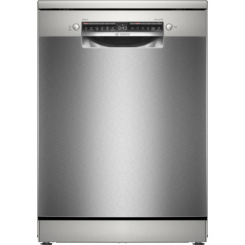 Bosch | Dishwasher | SMS4HVI00E | Free standing | Width 60 cm | Number of place settings 14 | Number of programs 6 | Energy efficiency class D | Display | AquaStop function | Silver inox