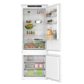 Bosch Refrigerator | KBN96NSE0 | Energy efficiency class E | Built-in | Combi | Height 193.5 cm | No Frost system | Fridge net capacity 285 L | Freezer net capacity 98 L | 34 dB | White