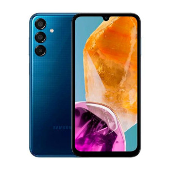 Samsung Galaxy M15 (M156) | Dark Blue | 6.5 " | Super AMOLED | 1080 x 2340 pixels | Mediatek | Dimensity 6100+ (6 nm) | Internal RAM 4 GB | 128 GB | microSDXC | Dual SIM | Nano-SIM | 4G | 5G | Main camera 50+5+2 MP | Secondary camera 13 MP | Android | 14 