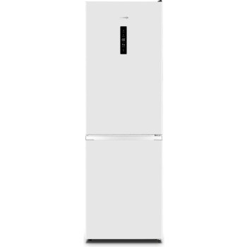 Gorenje White | Display | Energy efficiency class E | Freezer net capacity 97 L | Fridge net capacity 207 L | Height 186 cm | No Frost system | 39 dB | N619EAW4 | Free standing | Combi