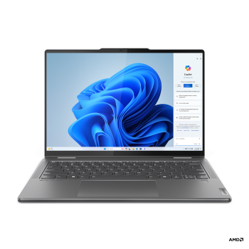 Lenovo Yoga 7 2-in-1 14AHP9 | Storm Grey | 14 " | OLED | Touchscreen | WUXGA | 1920 x 1200 pixels | Glossy | AMD Ryzen 5 | 8640HS | 16 GB | Soldered LPDDR5x | SSD 1000 GB | AMD Radeon 760M Graphics | Windows 11 Home | 802.11ax | Bluetooth version 5.3 | Ke