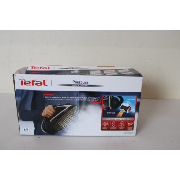 SALE OUT. Tefal FV8062 Puregliss Iron , Black/Grey | FV8062 Puregliss | Steam Iron | 3000 W | Water tank capacity 0.27 ml | Continuous steam 50 g/min | Steam boost performance 280 g/min | Black/Grey | DAMAGED PACKAGING, SCRATCHES