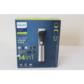 SALE OUT. PHILIPS MG7745/15 Multigroom series 7000 14-in-1, Face, Hair and Body, Gray | Multigroom 14-in-1 | MG7745/15 Series 7000 | Cordless | Number of length steps 11 | Gray | DAMAGED PACKAGING