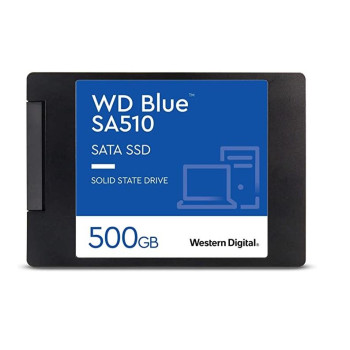SSD WESTERN DIGITAL SA510 500GB SATA 3.0 Write speed 510 MBytes/sec Read speed 560 MBytes/sec 2,5" TBW 200 TB MTBF 1750000 hours WDS500G3B0A