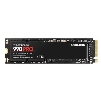 SSD SAMSUNG 990 PRO 1TB M.2 PCIE NVMe MLC Write speed 6900 MBytes/sec Read speed 7450 MBytes/sec 2.3mm TBW 600 TB MTBF 1500000 hours MZ-V9P1T0BW