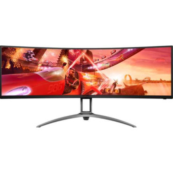 LCD Monitor AOC AG493QCX 48.8" Gaming/Curved Panel VA 3840x1080 32:9 144Hz 4 ms Speakers Swivel Height adjustable Tilt Colour Black AG493QCX