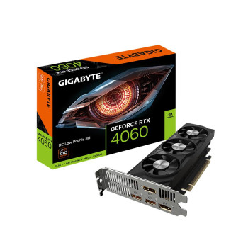 Graphics Card GIGABYTE NVIDIA GeForce RTX 4080 8 GB GDDR6 128 bit PCIE 4.0 16x GPU 2475 MHz 2xHDMI 2xDisplayPort GV-N4060OC-8GL
