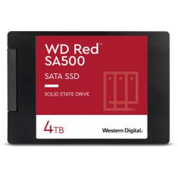 SSD WESTERN DIGITAL Red SA500 4TB SATA 3.0 Write speed 520 MBytes/sec Read speed 560 MBytes/sec 2,5" TBW 500 TB MTBF 1750000 hours WDS400T2R0A