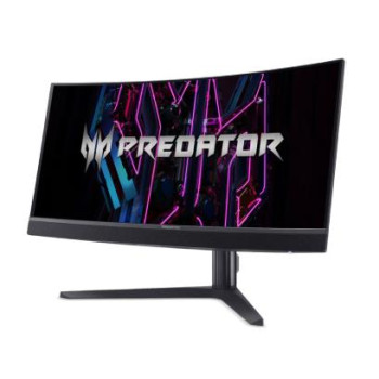 LCD Monitor ACER Predator X34Vbmiiphuzx 34" Gaming/Curved/21 : 9 Panel OLED 3440x1440 21:9 0.1 ms Speakers Swivel Height adjustable Tilt Colour Black UM.CXXEE.V01