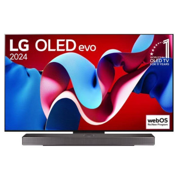 TV Set LG 65" OLED/4K/Smart 3840x2160 Wireless LAN Bluetooth webOS Black OLED65C41LA