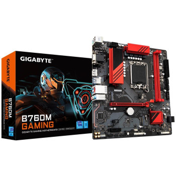 Mainboard GIGABYTE Intel B760 Express LGA1700 Micro-ATX Memory DDR5 Memory slots 2 1xPCI-Express 3.0 1x 1xPCI-Express 4.0 16x 2xM.2 1x15pin D-sub 1xHDMI 1xDisplayPort 2xUSB 2.0 3xUSB 3.2 1xUSB-C 1xPS/2 1xRJ45 3xAudio port B760MGAMING1.2