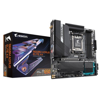 Mainboard GIGABYTE AMD B650 SAM5 Micro-ATX Memory DDR5 Memory slots 4 2xPCI-Express 4.0 16x 2xM.2 1xHDMI 1xDisplayPort 4xUSB 2.0 7xUSB 3.2 1xUSB-C 1xOptical S/PDIF 1xRJ45 2xAudio port B650MAORUSELITEAX1.3