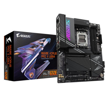 Mainboard GIGABYTE AMD B650 SAM5 ATX Memory DDR5 Memory slots 4 1xPCI-Express 3.0 16x 1xPCI-Express 4.0 4x	|1xPCI-Express 5.0 16x 4xM.2 1xHDMI 4xUSB 2.0 6xUSB 3.2 2xUSB-C 1xOptical S/PDIF 1xRJ45 2xAudio port B650EAPROXUSB4