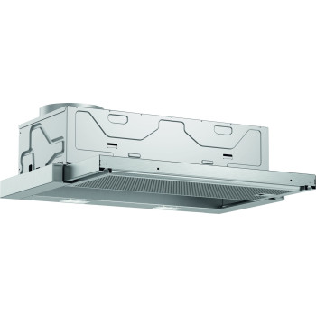 Bosch Serie 2 DFL063W56 cooker hood Semi built-in (pull out) Metallic 328 m³/h C