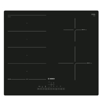 Bosch Serie 6 PXE611FC1E hob Black Built-in 60 cm Zone induction hob 4 zone(s)