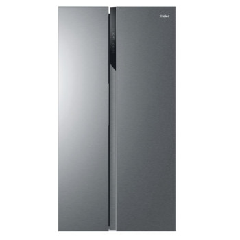 Haier SBS 90 Serie 3 HSR3918ENPG side-by-side refrigerator Freestanding 528 L E Silver