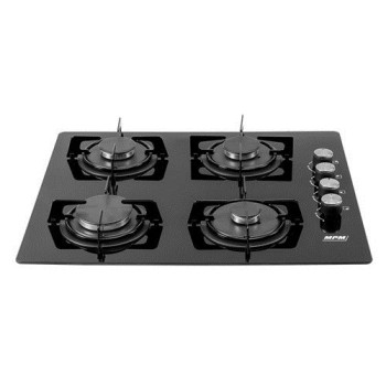 MPM 60-GMG-08 Black Built-in 58 cm Gas 4 zone(s)