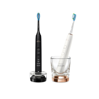 Philips DiamondClean 9000 HX9914/57 2-pack sonic electric toothbrush with charger & app