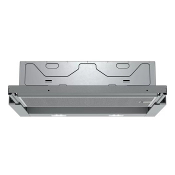 Siemens iQ100 LI64LA521 cooker hood Semi built-in (pull out) Metallic, Silver 389 m³/h B