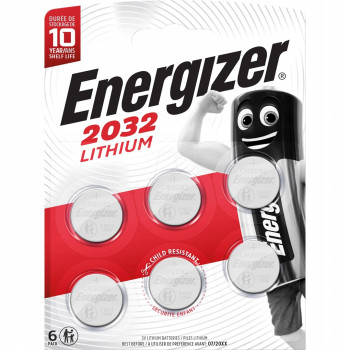 ENERGIZER SPECIALIZED BATTERIES CR2032 6 PIECES NEW