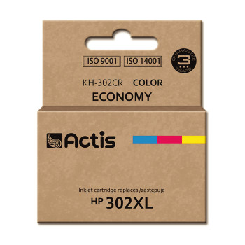 Actis KH-302CR ink for HP printer; HP 302XL F6U67AE replacement; Premium; 21 ml; color