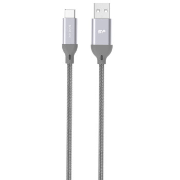 Silicon Power Boost Link Nylon LK30AC USB cable USB 3.2 Gen 1 (3.1 Gen 1) 1 m USB A USB C Grey