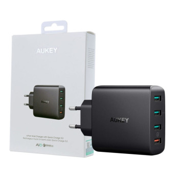 AUKEY PA-T18 mobile device charger 4xUSB Quick Charge 3.0 10.2A 42W