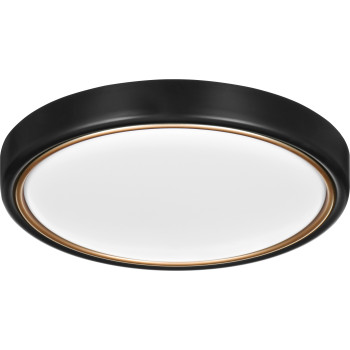 Modern LED ceiling plafond Activejet VERDI Black/Gold 23W