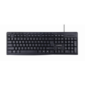 Gembird KB-UM-107 Multimedia keyboard, black, US-layout