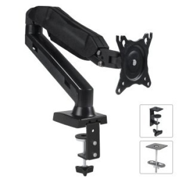 Maclean MC-860 monitor mount / stand 68.6 cm (27") Black Desk