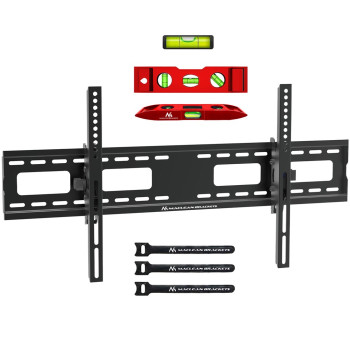 Maclean MC-422 TV Wall Mount Heavy Duty 43"-100" max VESA 800x400 120kg Tilting +/-15° Bracket Holder Hanger with Spirit Level Accessories