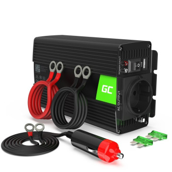 Green Cell INV16 power adapter/inverter Auto 500 W Black