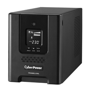 CyberPower PR3000ELCDSL uninterruptible power supply (UPS) Line-Interactive 3 kVA 2700 W 9 AC outlet(s)