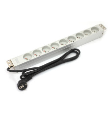 1U aluminum PDU rackmoun table 16A 9x outlet