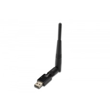 Mini karta sieciowa bezprzewodowa WiFi 300N 300Mbps na USB 2.0 z anteną