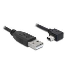 Kabel USB A(M)->Mini USB BM5P(M) kątowy 2m 