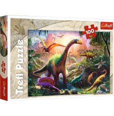 Puzzles 100 elements, World of Dinosaurs