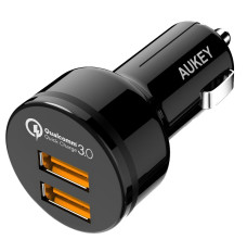 CC-T8 ultra-fast car charger 2xUSB 3.0 6A 36W + micro USB cable 1m