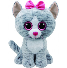 Plusj toy TY Beanie Boos Kiki - grey cat 42 cm