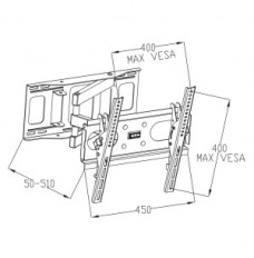 Holder for LED TV LCD 23-46" 35kg AR-77