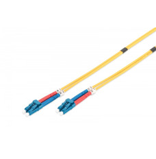 Patch cord FO SM 09 125 OS2 LC-LC duplex 1m yellow